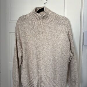 H&M Beige Knit Turtleneck Sweater